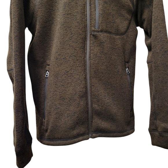 Cinch Full-Zip Fleece Jacket Brown Size Small Men's Pre-owned Condition - Picture 3 of 10